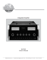 McIntosh MA-7000 - Owners manual